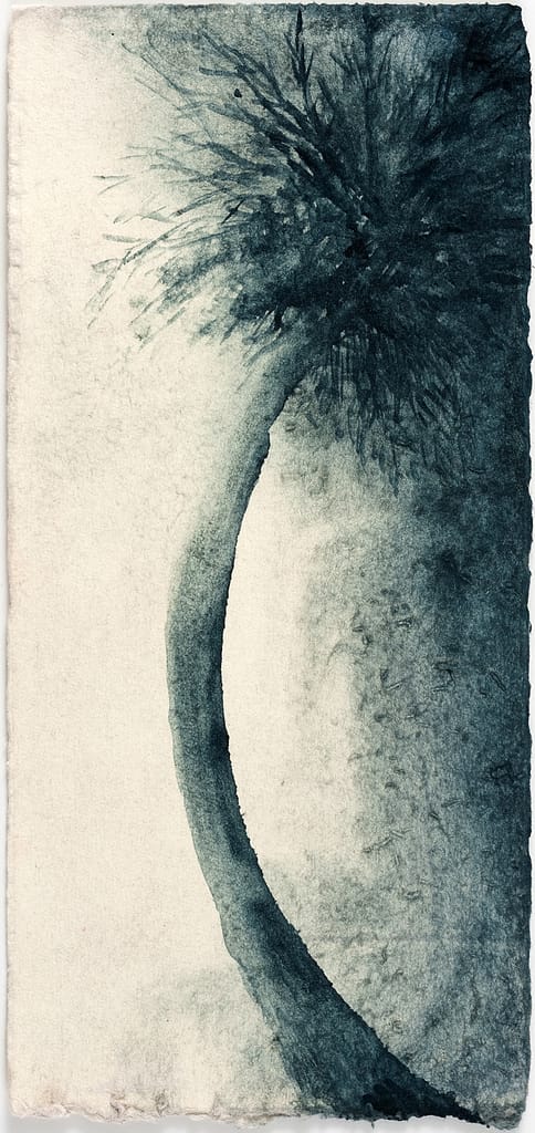 Study for Station VII, 2012 Woad on paper 9 1/4 x 4 3/4 in. (23.5 x 11 cm.)