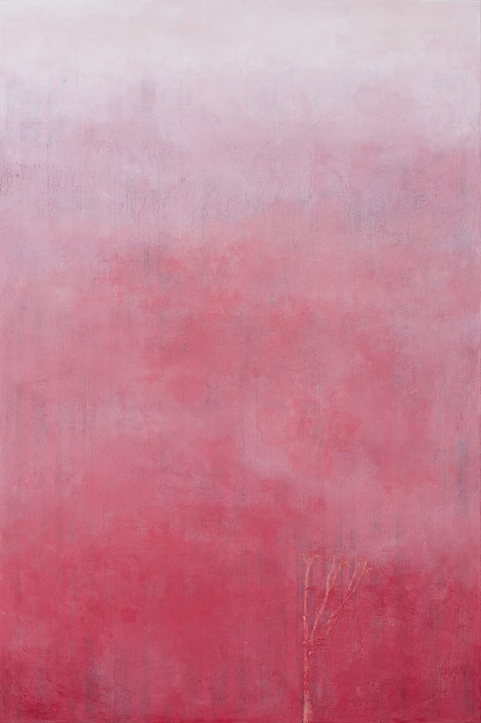 Station X, 2008-18 Tempera and marble dust on canvas 99 x 66 in. (251.5 x 167.6 cm.)
