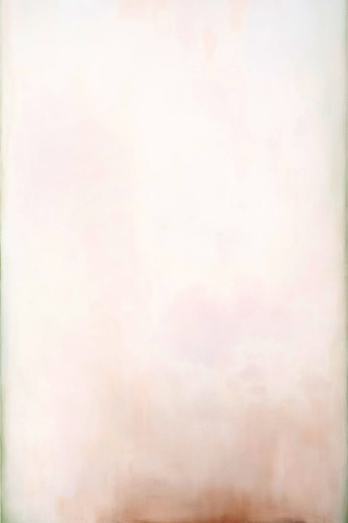 Station XV, 2008-18 Tempera and marble dust on canvas 99 x 66 in. (251.5 x 167.6 cm.)