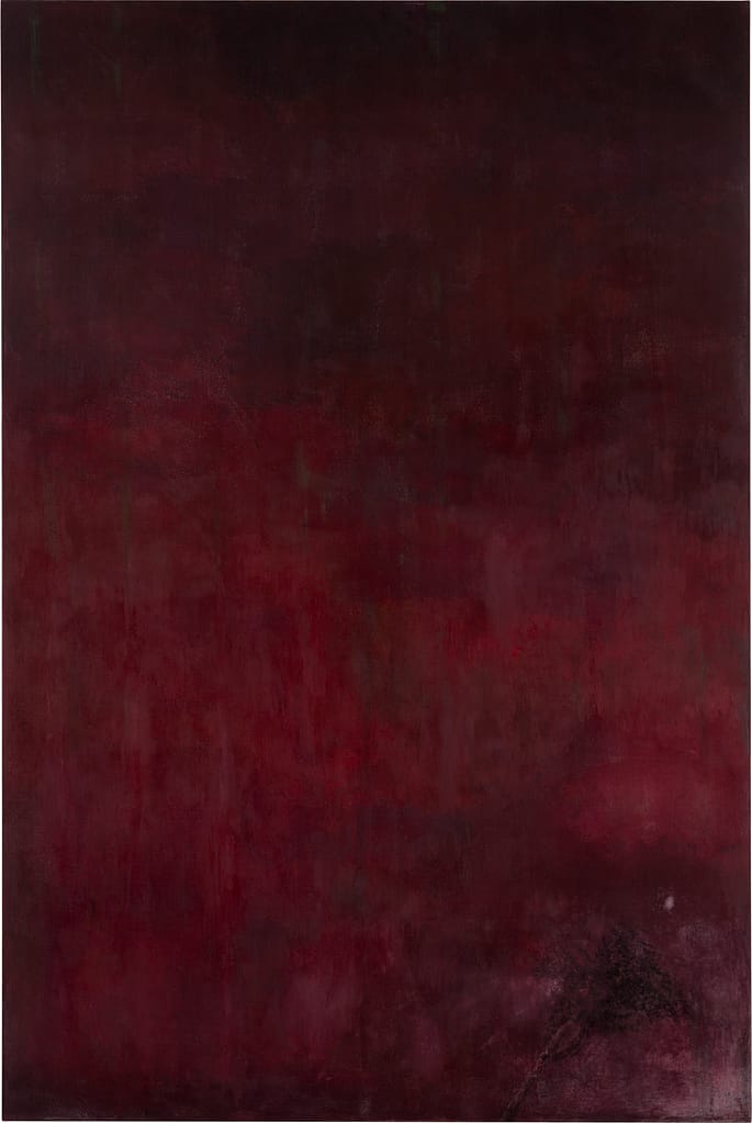 Station IX 2008-18 Tempera and marble dust on canvas 99 x 66 in. (251.5 x 167.6 cm.)