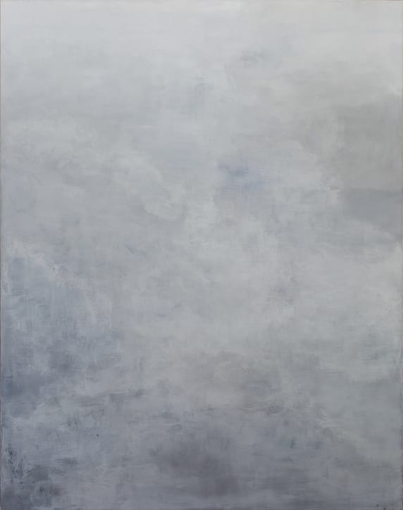 Gathering #1, 2017 Tempera on canvas 75 x 59 in. (190 x 150 cm.)