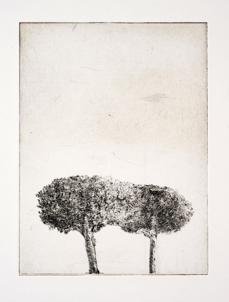 Station V (Simon), 2010 Drypoint etching and spit bite aquatint 6 3/8 x 4 3/4 in. (15.7 x 12 cm.)