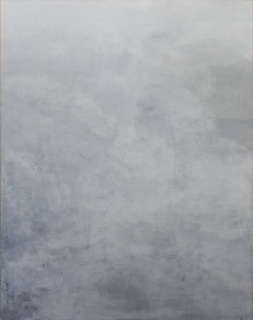 Gathering #1, 2017 Tempera on canvas 75 x 59 in. (190 x 150 cm.)