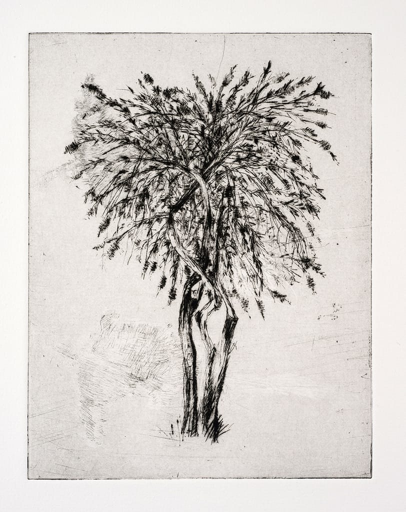 Station VI (Veronica), 2010 Drypoint etching 6 3/8 x 4 7/8 in. (16.2 x 12.3 cm.)