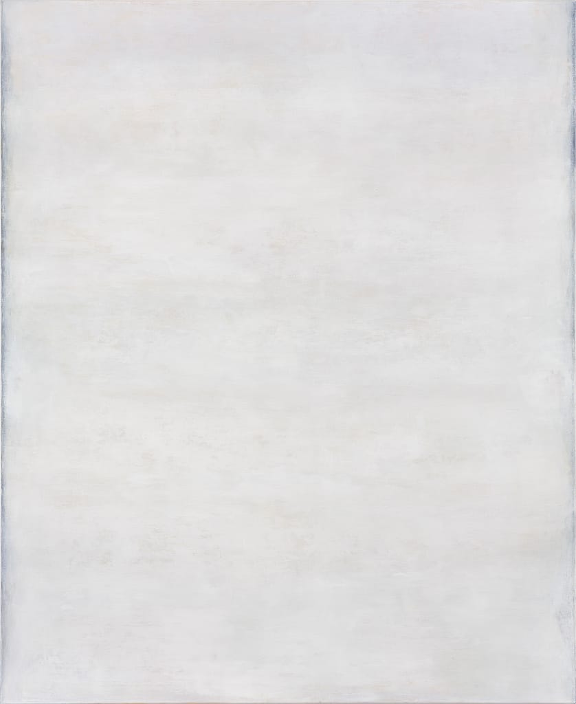Invitation #2, 2018 Tempera on canvas 86 1/2 x 70 3/4 in. (220 x 180 cm.)