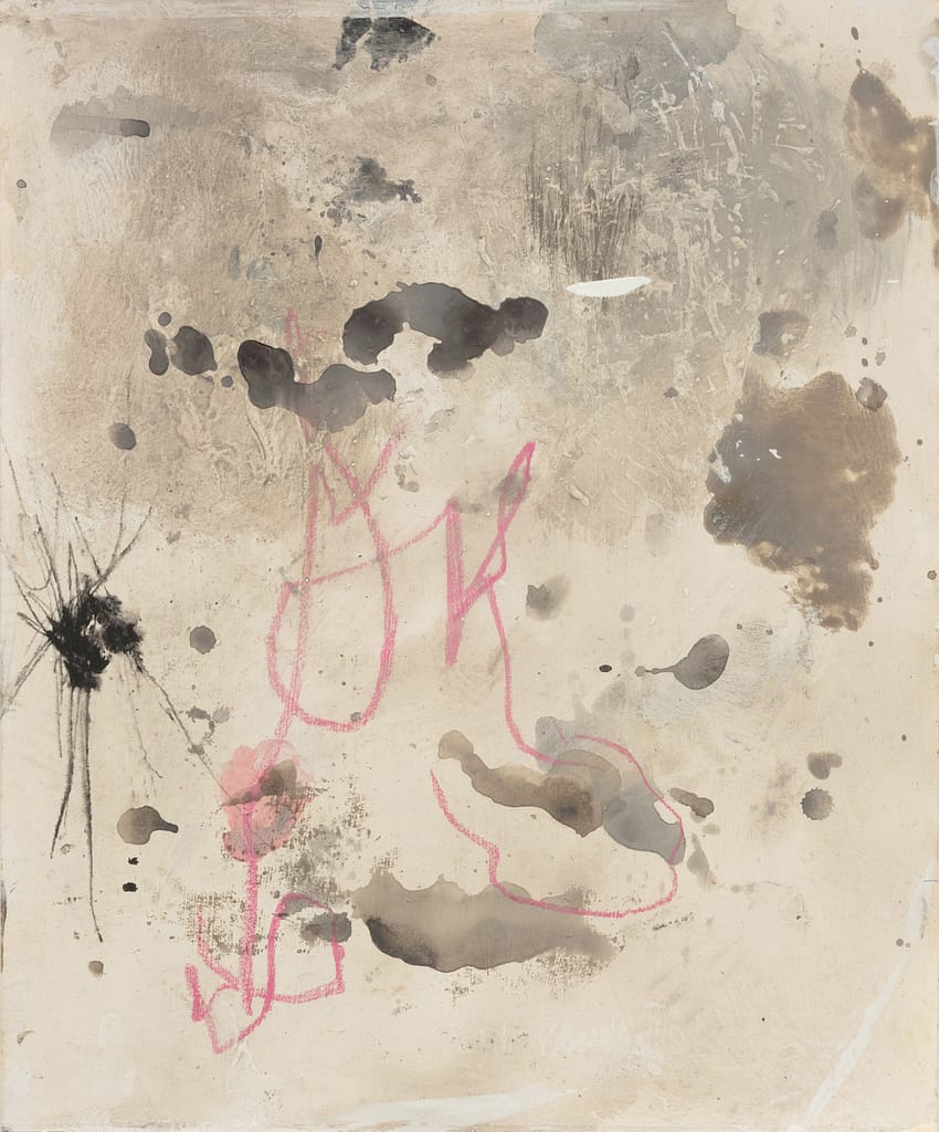 New York Sidewalk Drawing (Pink Line), 1996-97