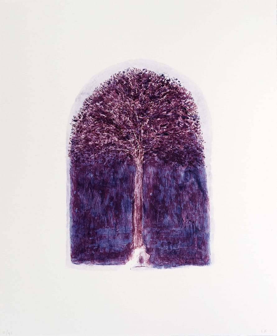 Tree of Knowing #11, 2013 Monotype on paper 19 3/4 x 16 1/4 in. (50.3 x 41.3 cm.)