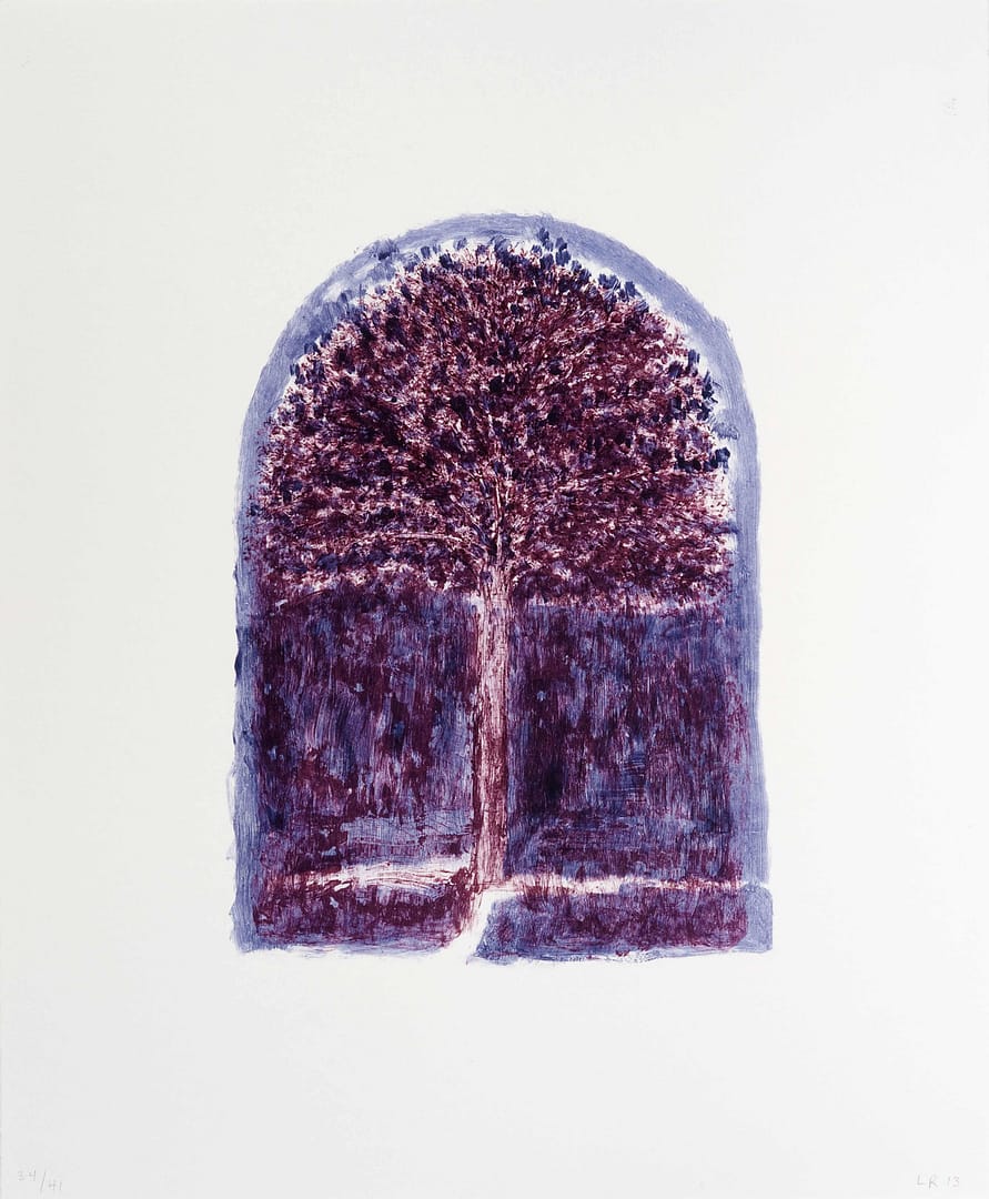 Tree of Knowing #34, 2013 Monotype on paper 19 3/4 x 16 1/4 in. (50.3 x 41.3 cm.)