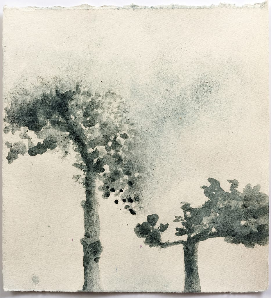 Study for Station IV, 2012 Woad on paper 9 1/4 x 8 3/4 in. (23.5 x 22 cm.)